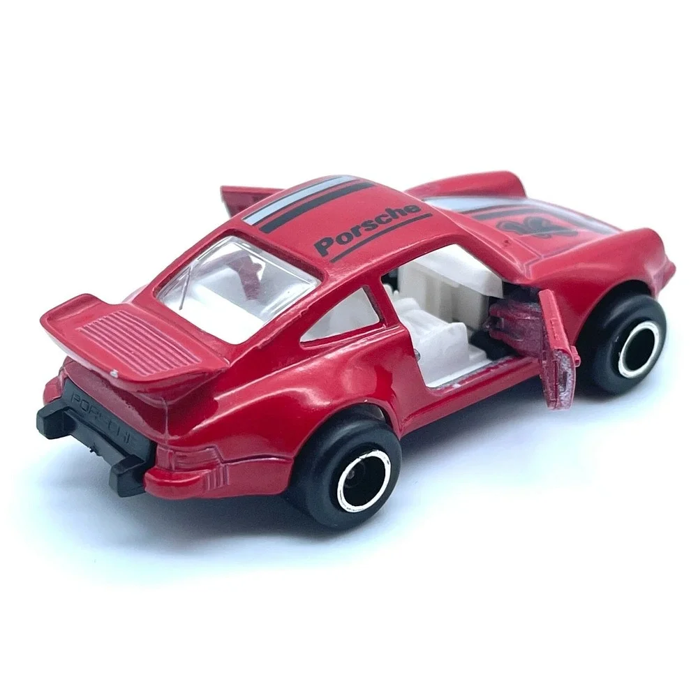 Majorette Porsche 911 Turbo Sports Car Red Diecast 1/57 Scale Loose #209 France